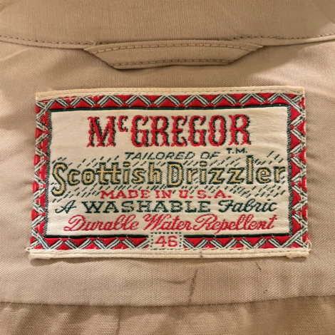 特売割McGregor Scottish Drizzler ドリズラージャケット ジャケット・アウター